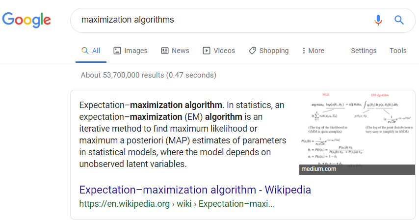 Maximization algorithms to use with Google Ads